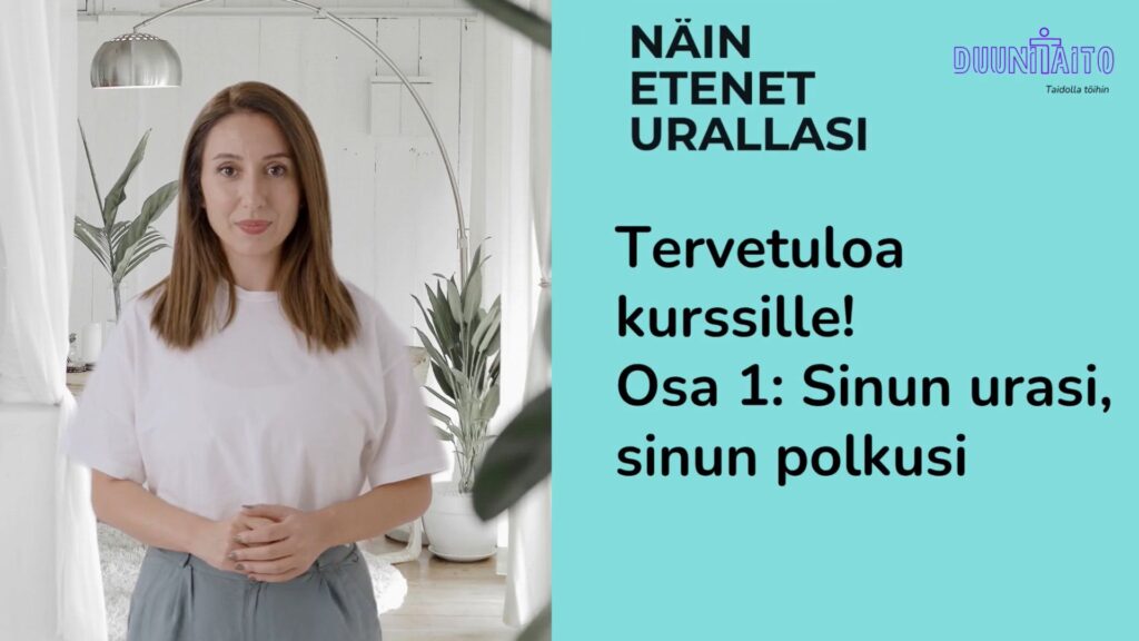Näin etenet kurssilla